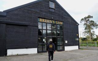 Exciting - the entrance to Breen's Gym