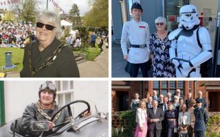 Moments - different photos of Halstead Mayor Jackie Pell over the years