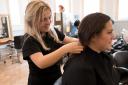 Learning - ACL Essex hairdressing learner in ACL Colchester Salon with client. Picture: ACL Essex