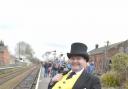 Thomas the Tank Engine day at Wakes Colnetrain museum..The fat controller organising the event.