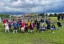 The 5pm to 6pm group pictured during their football fun day event last week