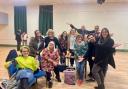 The Ali Baba panto cast pictured during rehearsals