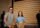 HIGH FLYERS: Tom and Katie were the school's highest achieving students