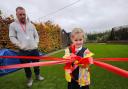 GRAND OPENING: Little Lottie cutting the ribbon for the new EYFS area