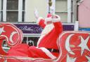 Father Christmas arrives at last year's fayre