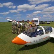 Cadets with the Halstead 1163 Colne Valley Squadron were bale to fly gliders