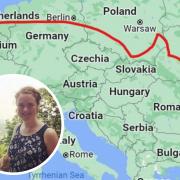 Long journey - Christiana took a gruelling eight-day journey across Europe to escape to Russian onslaught in Ukraine