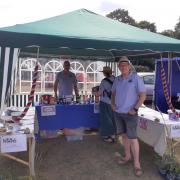 Trevor Beadle pictured at his stall during the Four Colnes Show