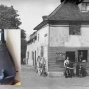 The old forge and inset the bellows