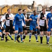Spoils shared: Halstead Town had to settle for a point against Clapton. Picture: ROB PRICE PHOTOGRAPHY
