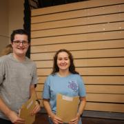 HIGH FLYERS: Tom and Katie were the school's highest achieving students