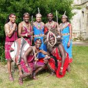 Maasai Warriors performing in Halstead