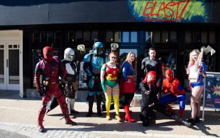 COMIC COLLABORATION: Plenty of characters came along to visit for the reopening (all pics: Chloe Edwards)