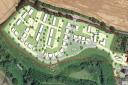A site plan for the 70 homes bid in Bocking