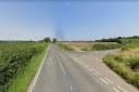 Collision: John Sambrook died at the scene of the collision on the B1508 near its junction with Vinesse Road (Google Maps)