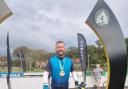 PEDAL POWER: Halstead cyclist Dave Wallace after completing the Welsh Dragon Ride