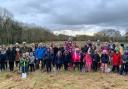 JUBILEE PLANTING: Pupils and adults from the St John the Baptist Primary School planted hundreds of trees for the Queen's Platinum Jubilee