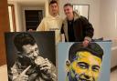 PREMIER (LEAGUE) PORTRAITS: Archie with Arsenal football star Gabriel Martinelli (pic: Archie Wellis)