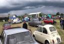 Hundreds enjoyed the cars on display, despite the poor weather