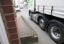 Narrow - Head Street residents are sometimes greeted by HGVs on their doorstep