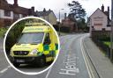 A child was taken to hospital after a collision with a car in Halstead