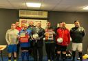 Braintree Council Chairman Andrew Hensman visiting a MAN v FAT Football session