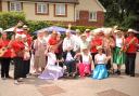 Fun - residents and members of the community enjoying the summer festival at Colne View in Halstead