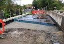 DUG UP: The works to Great Yeldham's White Hart Bridge have been ongoing since September