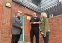 OPERATION COMMUNITY: East of England Co-op head of secure response Lee Hammond (left) and Halstead store manager Mike Clark with Essex Police designing out crime officer Angie Pearson