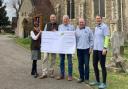 HELPING HAND: The Earls Colne Bellringers received £500 from Blackwell Earthmoving Limited earlier this year