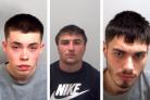 Daniel Daden, Ryan Filby and Louis Colgate who were jailed for the murder of 19-year-old Liam Taylor