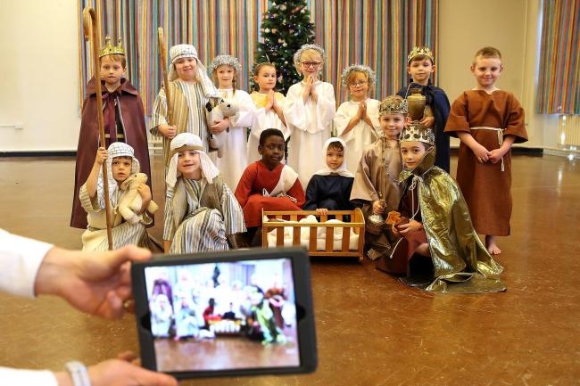 Pupils from Manor Park School and Nursery in Knutsford perform their nativity play