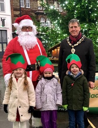 FESTIVE FUN: Halstead mayor Mick Radley was pleased to hold Christmas events in Halstead after they were cancelled last year due to Covid-19