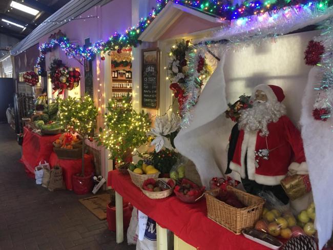 Christmassy: Lords Farm Shop has gone all out getting into the festive spirit