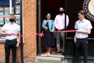 Priti Patel opens Flamin’ Moe’s Restaurant in Witham earlier this year