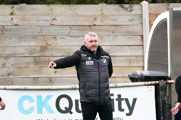 On the up: Halstead Town boss Mark McLean has led his side to promotion to Step 5 of the English football pyramid. Picture: ROGER CUTHBERT