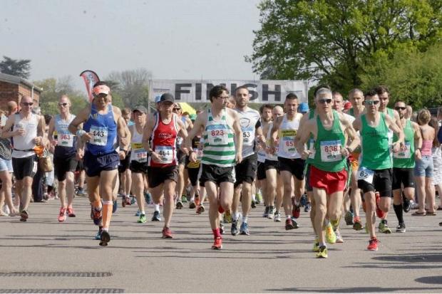Hundreds of runners typically take part in the annual race