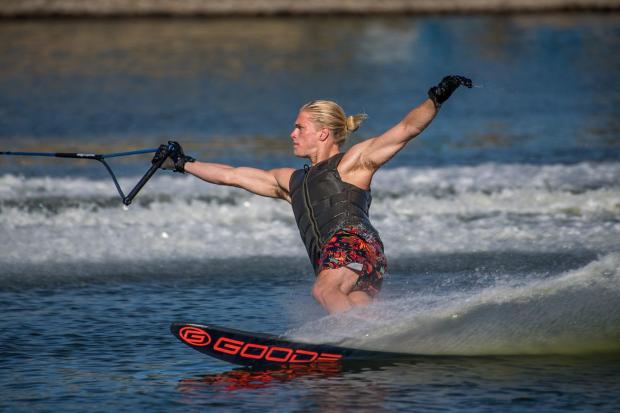 Ben Turp from Gosfield is one of seven waterskiers competing (pic: Ismael Herrero)