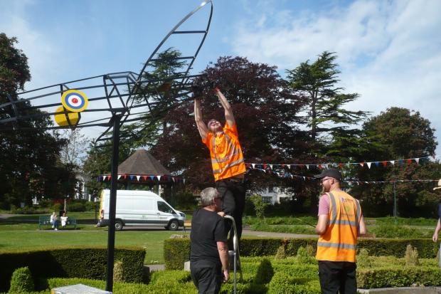 The plane has been installed just in time for the jubilee celebrations (pic: Braintree Council)