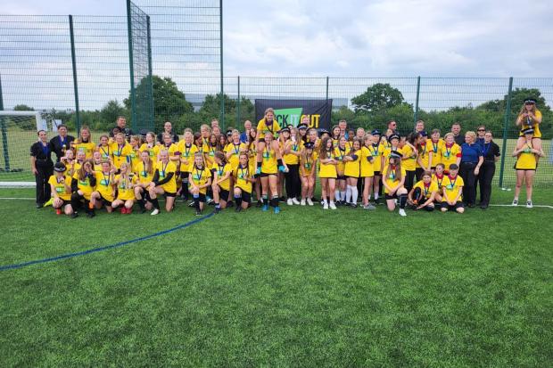 Year 8 girls from across the district took part on the day (all pics: Essex Police)
