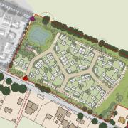 The site master plan for the rejected 37 homes bid