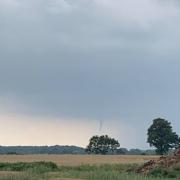 The tornado seen from Firwoods Road in Halstead (Amy Phillips)