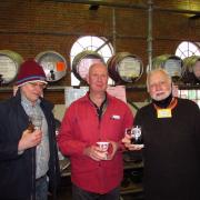 Chappel winter beer fest CAMRA volunteers Paul Murrell, Graham Pettit and Robin Cooper