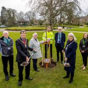 GREEN-THUMBED: Peter Caulfield, Mick Radley, Jackie Pell, Jake McGaughey, Malcolm Fincken, Sue Wilson and Linda Smith at the Halstead tree planting (pic: Paul Starr Photographer)