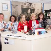 Staff and vounteers with the Halstead Empire Theatre and Colne View Care Home for Dementia friendly cinema days