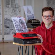James is inviting the community to come and check out his stunning typewriter art