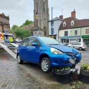 Crash - Police were called to the scene in High Street, Halstead (Essex Police)