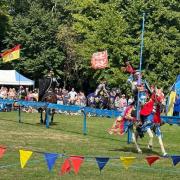 Fight - the Knights of Arkley jousting one another