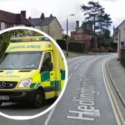 A child was taken to hospital after a collision with a car in Halstead