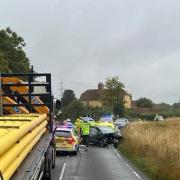 Collision - Essex Police has shut the B1024